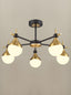 Nexus 5lt semi flush Fitting matt black and aged brass