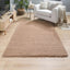 Washable Nude Pink Shaggy Rug