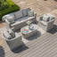 Oxford 3 Seat Sofa Set (Ceramic Glass)