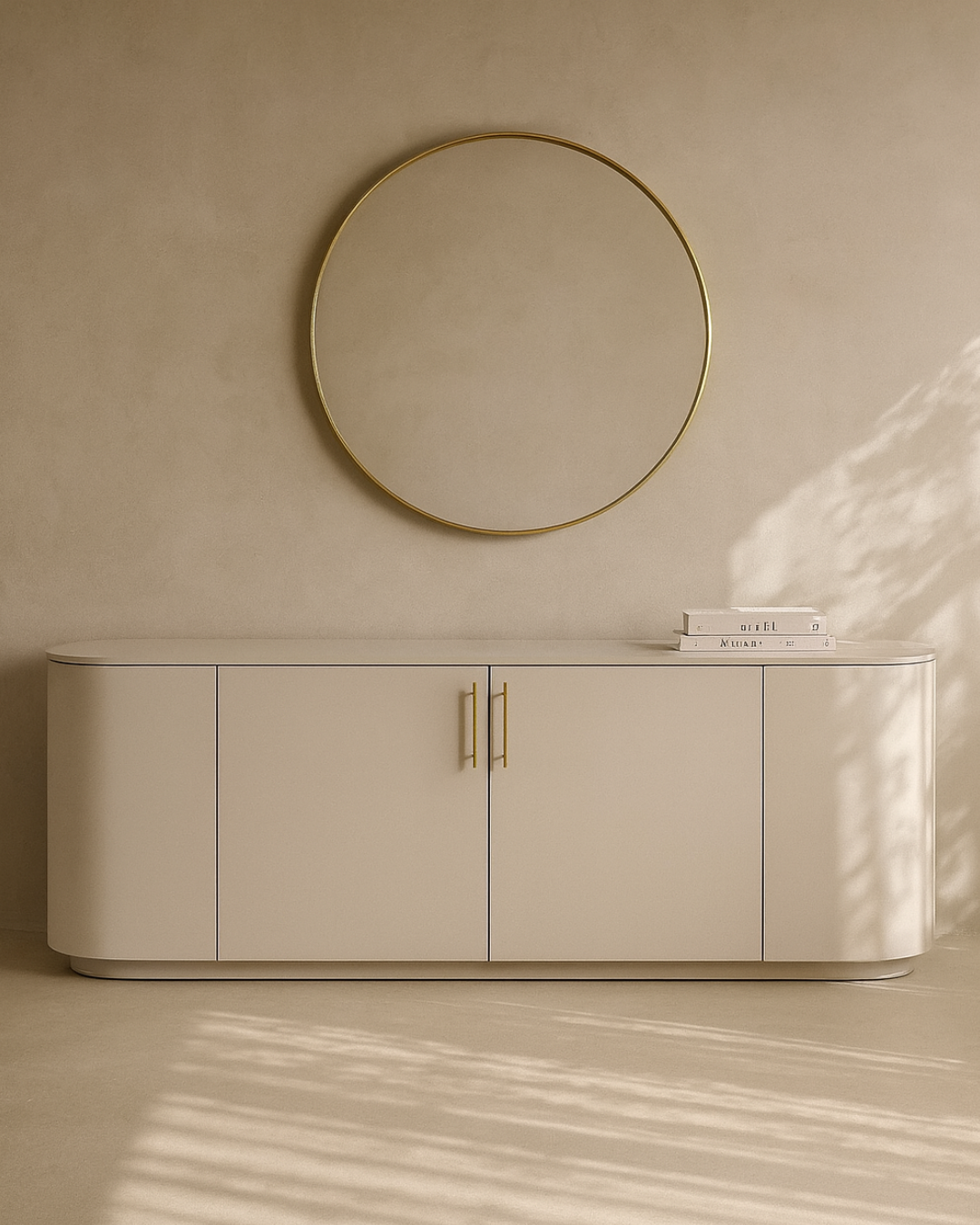 Oakura Buffet - Matte Beige