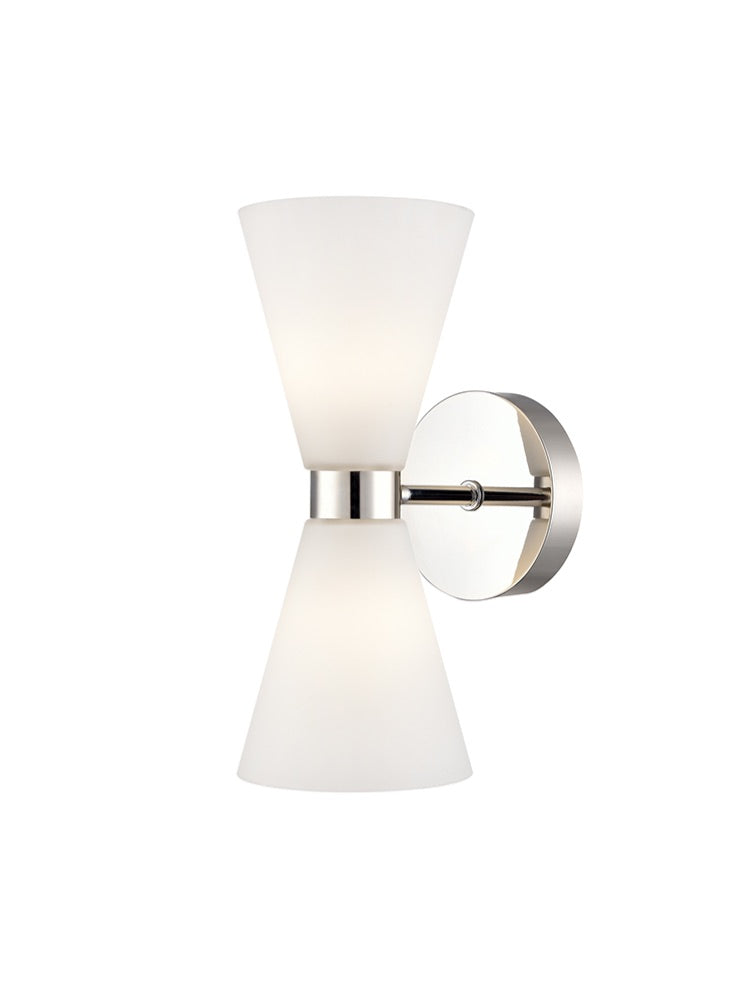 Odeon Satin Nickel Wall Light