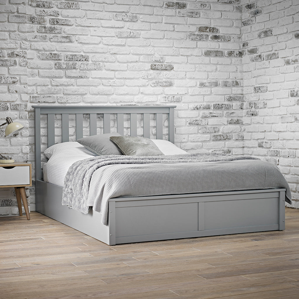 Oxford Grey Kingsize Bed