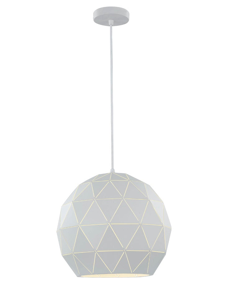 Tangent Large Pendant - White