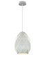 Tangent Oval Pendant - White