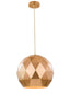 Tangent Large Pendant - Gold Colour