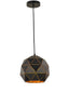 Tangent Small Pendant - Black / Gold