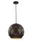 Tangent Large Pendant - Black / Gold