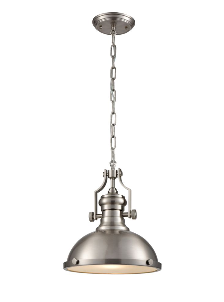 Vista 1 light Pendant - Satin Nickel