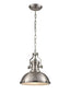 Vista 1 light Pendant - Satin Nickel