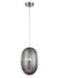 Almond Pendant Smoked - Satin Nickel