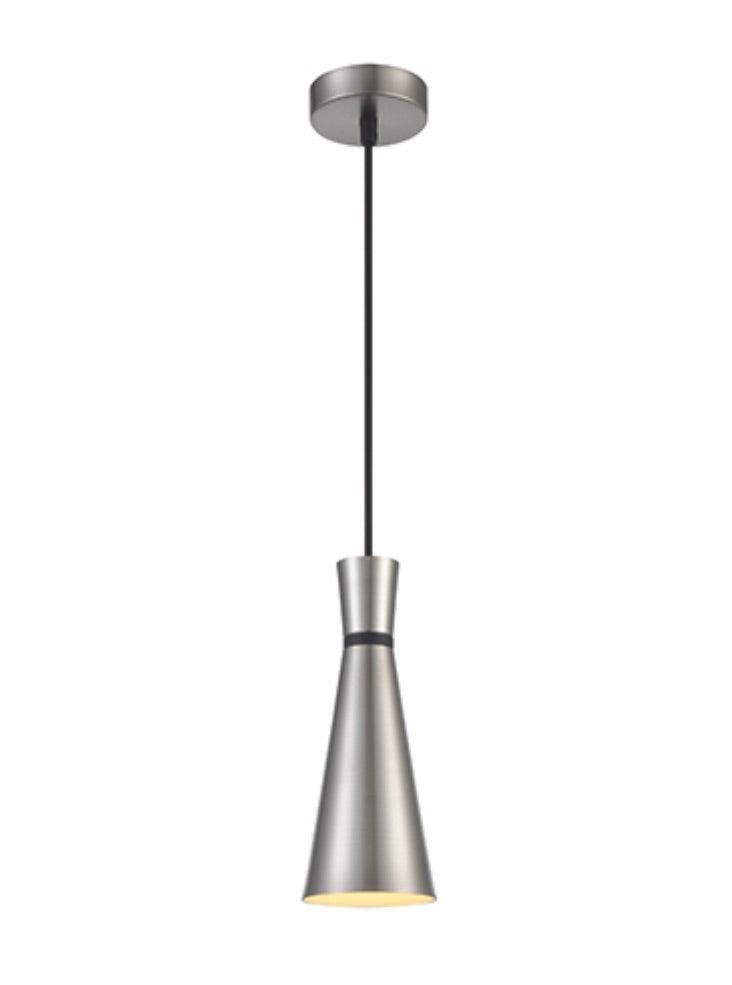 Happy 100mm Pendant - Satin Nickel