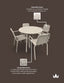 Porto 4 Seater Round Dining Set in Champagne