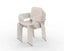 Porto 6 Seater Rectangular Dining Set in Champagne
