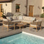 New Porto Corner Sofa Set & Armchair x2 - Sandstone
