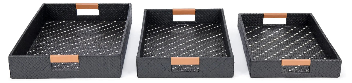 Palm Black Trays
