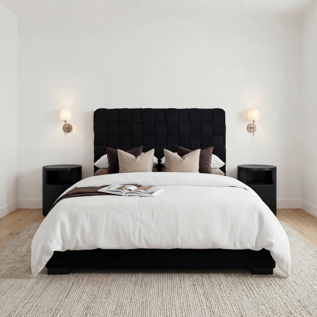 Pasadena Black King Bed