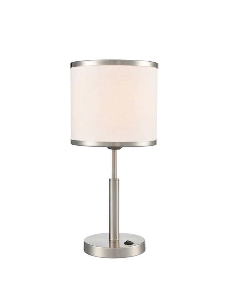 Polaris Satin Nickel Table Lamp