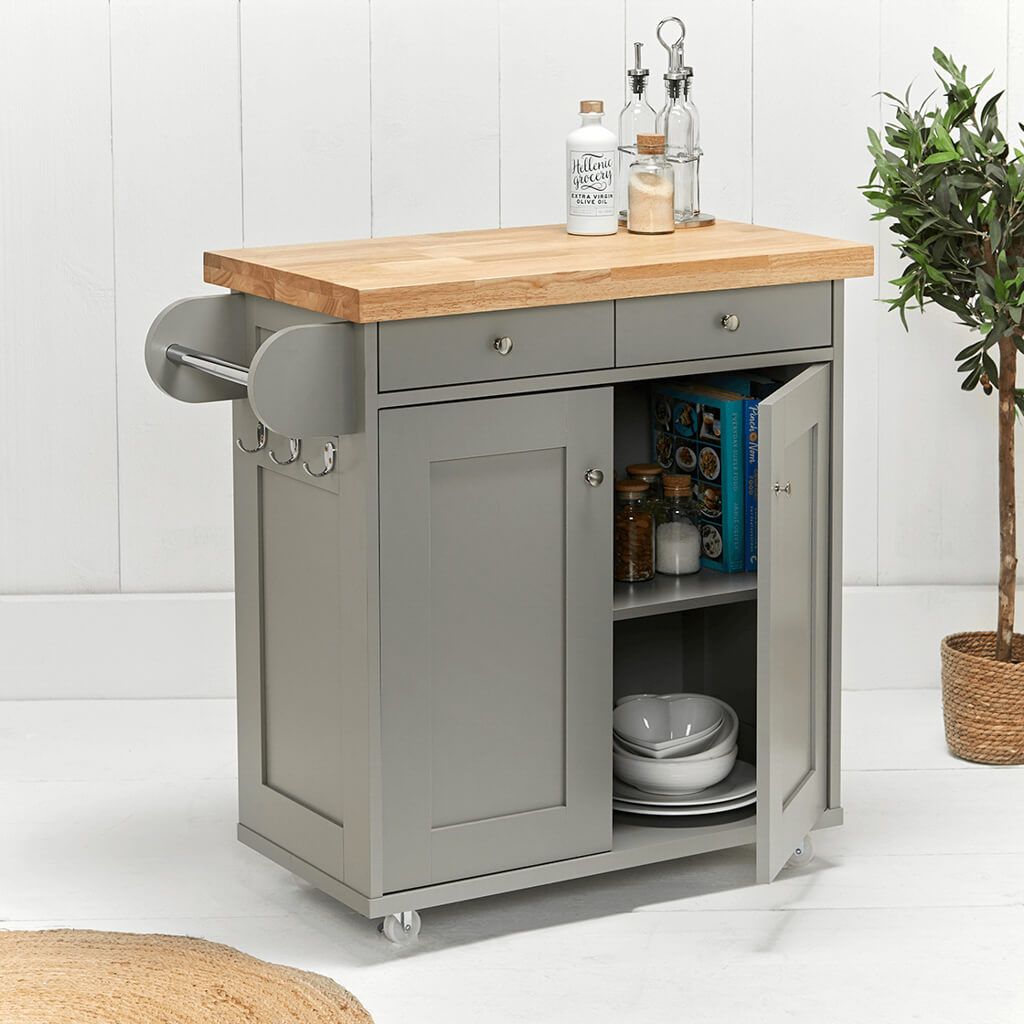 Portland Black Kitchen Island