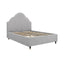 Quince Light Grey Kingsize Bed