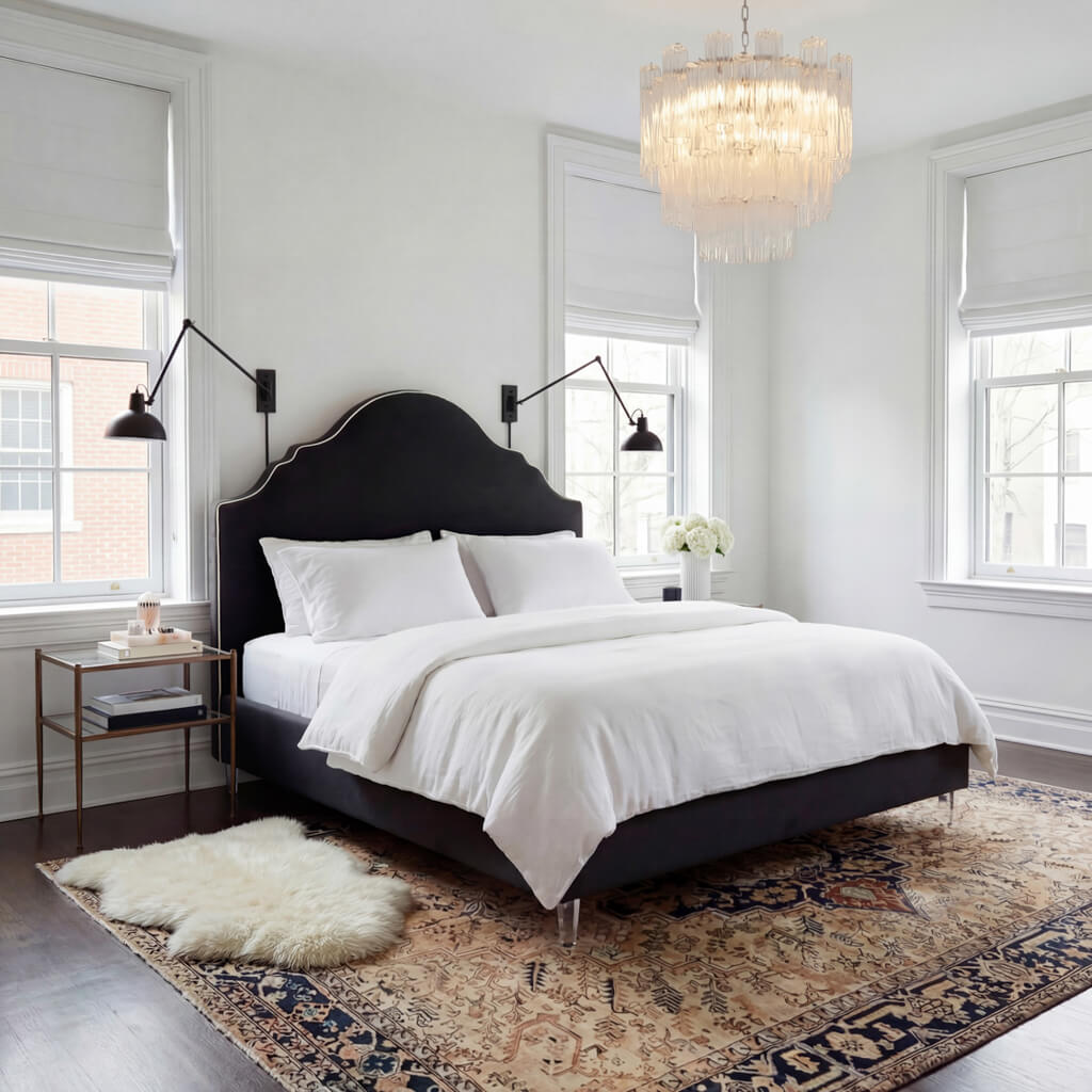 Quince Onyx Double Bed