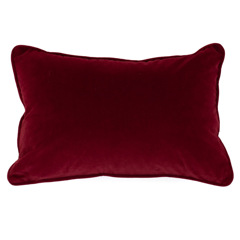 Luxe Rectangle Bloodred Cushion