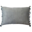 Nappa Navy & Grey Fibre Filled Cushion