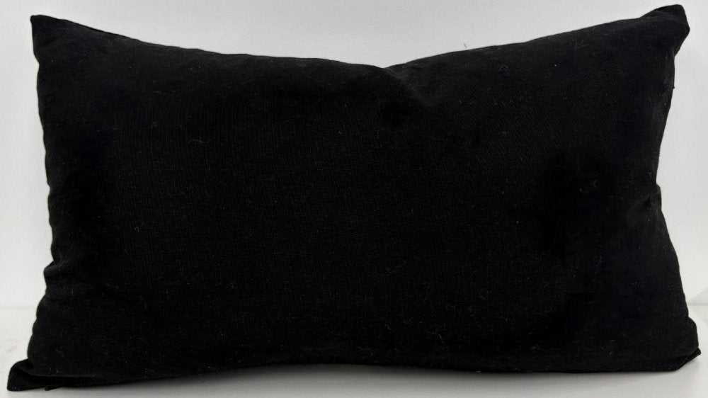 Malini Daker Rectangle Black Cushion