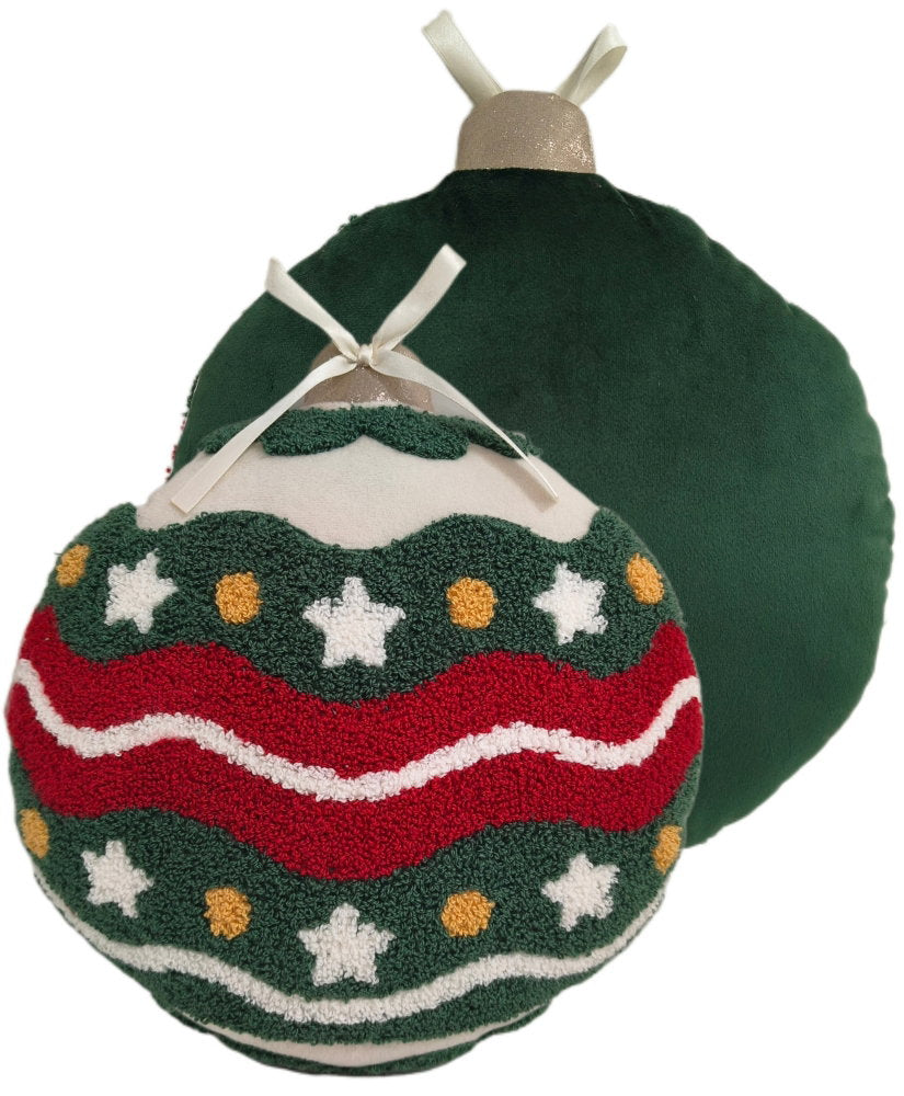 Paul Moneypenny Round Festiveballs Cushion