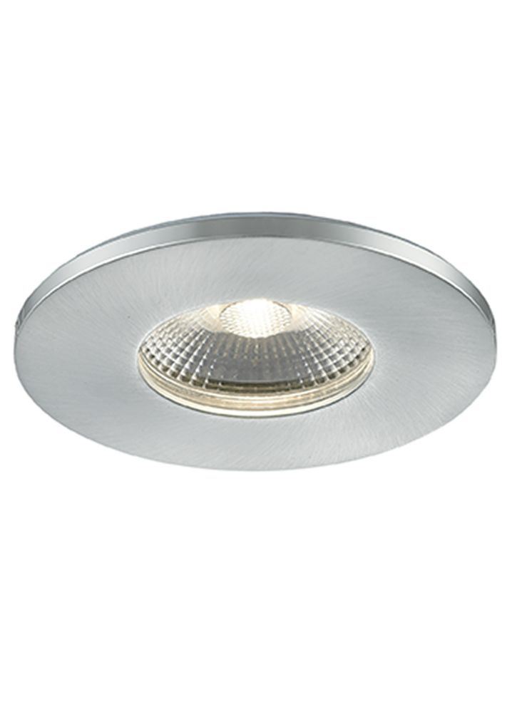 A die-cast LED recessed luminaire with a citizen light source and interchangeable aluminium bezel - Chrome