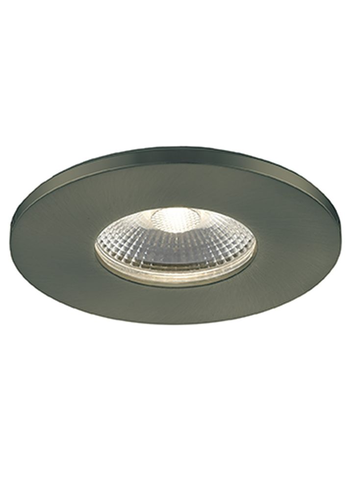 A die-cast LED recessed luminaire with a citizen light source and interchangeable aluminium bezel - Bronze