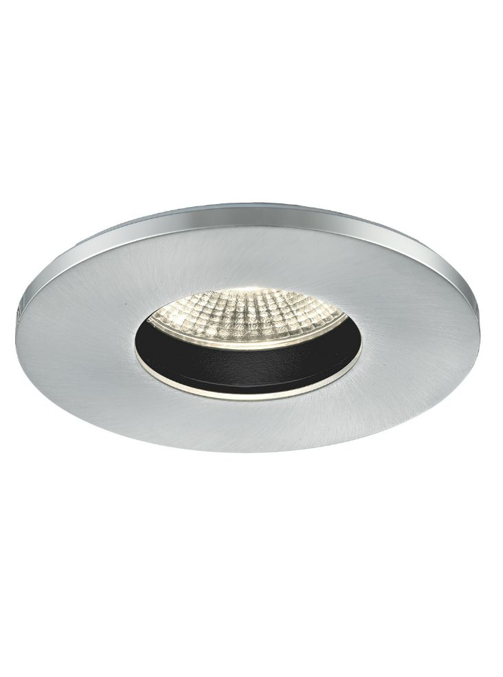 A die-cast LED recessed luminaire with a citizen light source and interchangeable aluminium bezel - Chrome