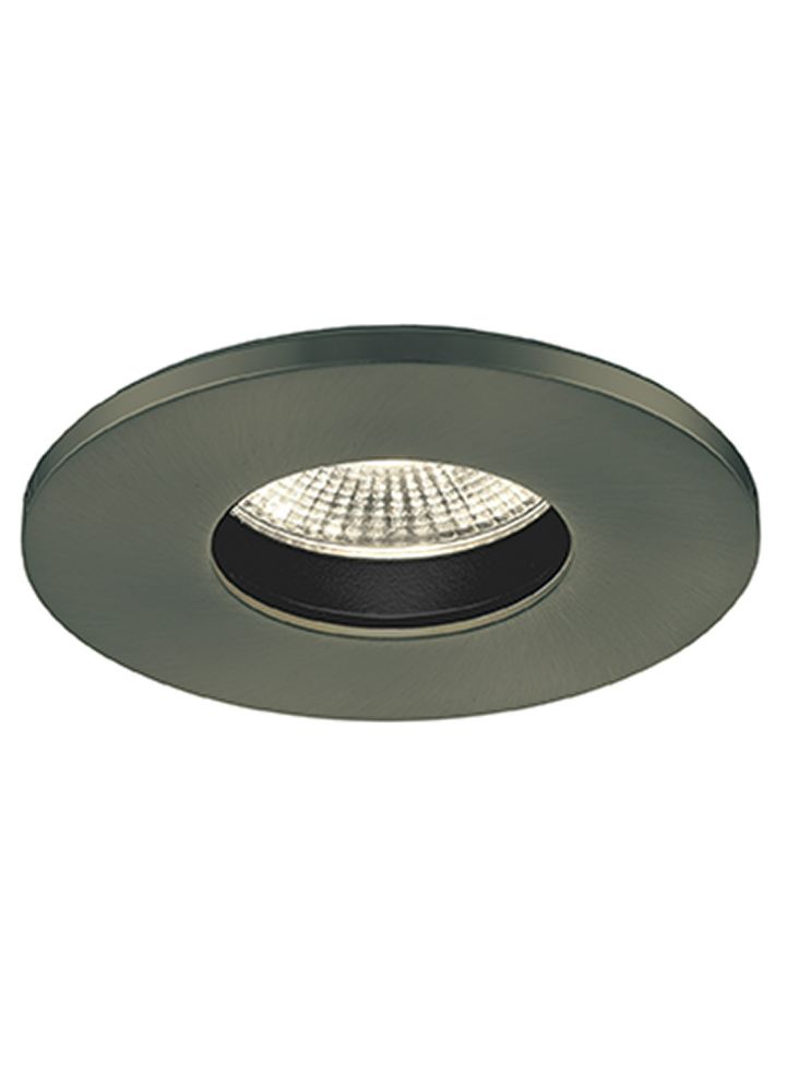 A die-cast LED recessed luminaire with a citizen light source and interchangeable aluminium bezel - Bronze