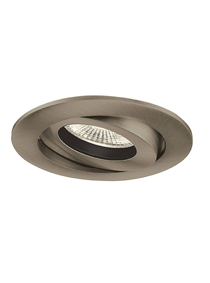 An adjustable die-cast LED recessed luminaire with a citizen light source and interchangeable aluminium bezel - Bronze
