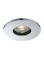 GU10 mains voltage recessed luminaire with interchangeable aluminium bezels - Chrome