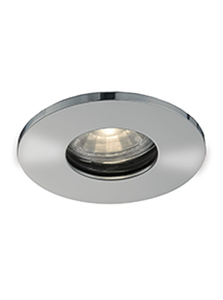 GU10 mains voltage recessed luminaire with interchangeable aluminium bezels - Satin Nickel