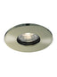 GU10 mains voltage recessed luminaire with interchangeable aluminium bezels - Satin Brass