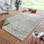 Indoor-Outdoor Reversible Geometric Green Rug