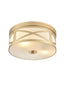 Ringo Gold Painted 300mm Flush Ceiling Fitting