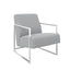 Ritz Dove Grey and Silver Chair