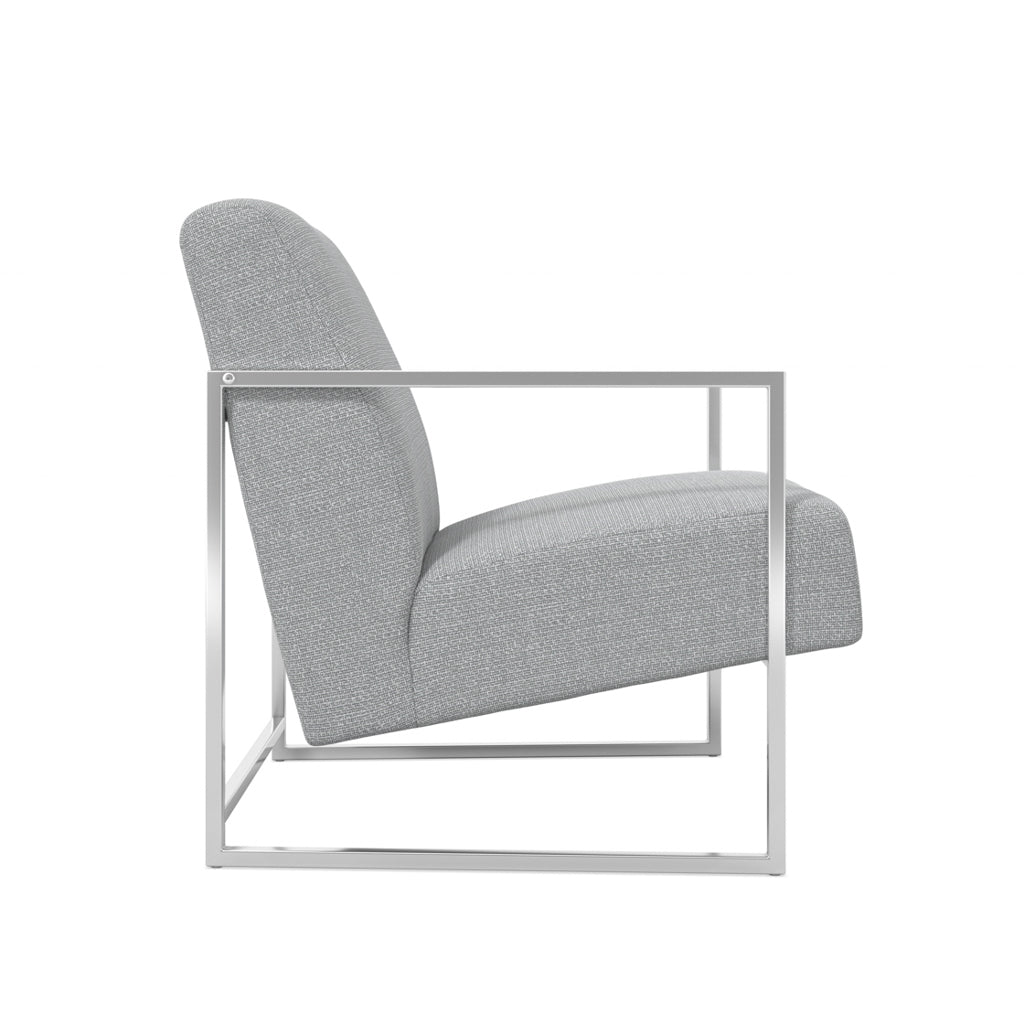 Ritz Dove Grey and Silver Chair