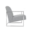 Ritz Dove Grey and Silver Chair