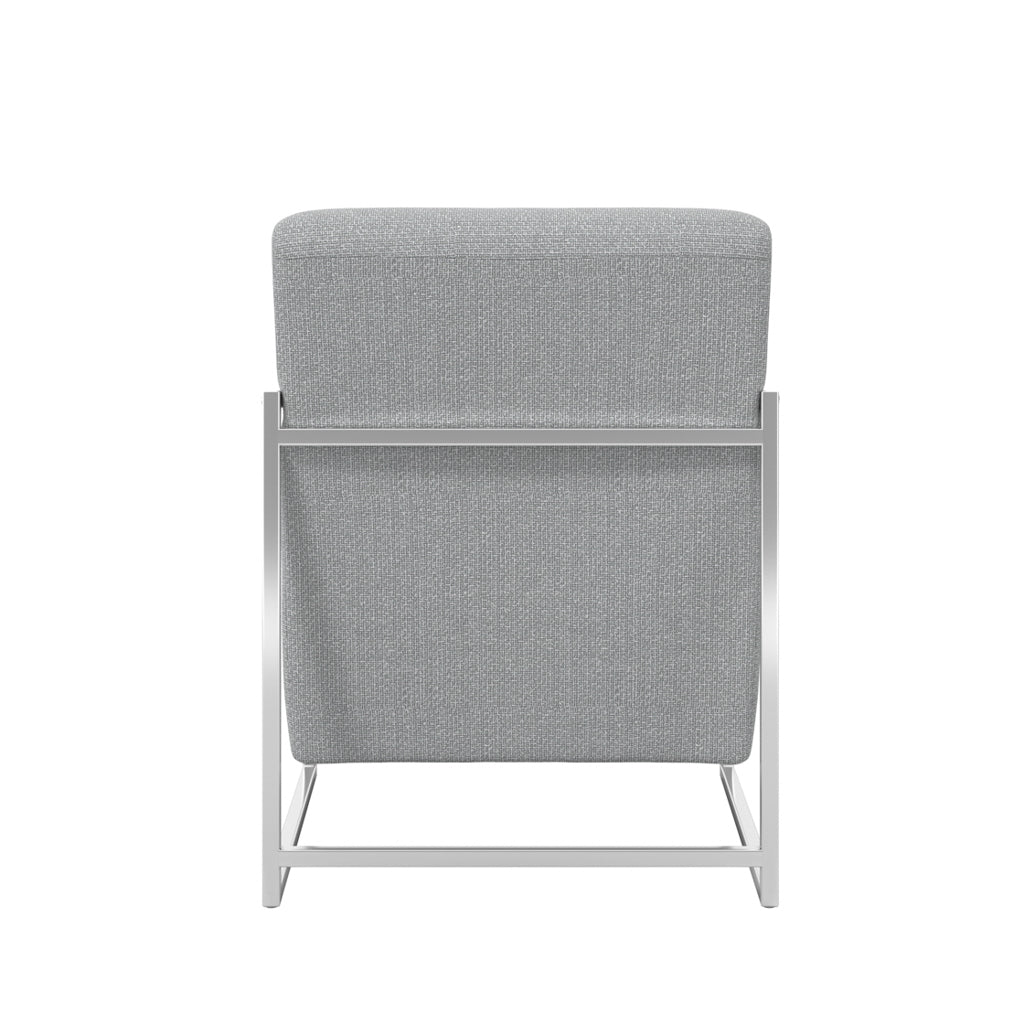 Ritz Dove Grey and Silver Chair