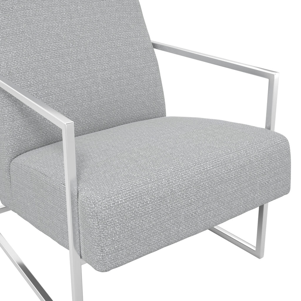 Ritz Dove Grey and Silver Chair