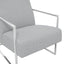 Ritz Dove Grey and Silver Chair
