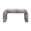 Rosa Zebra Bench