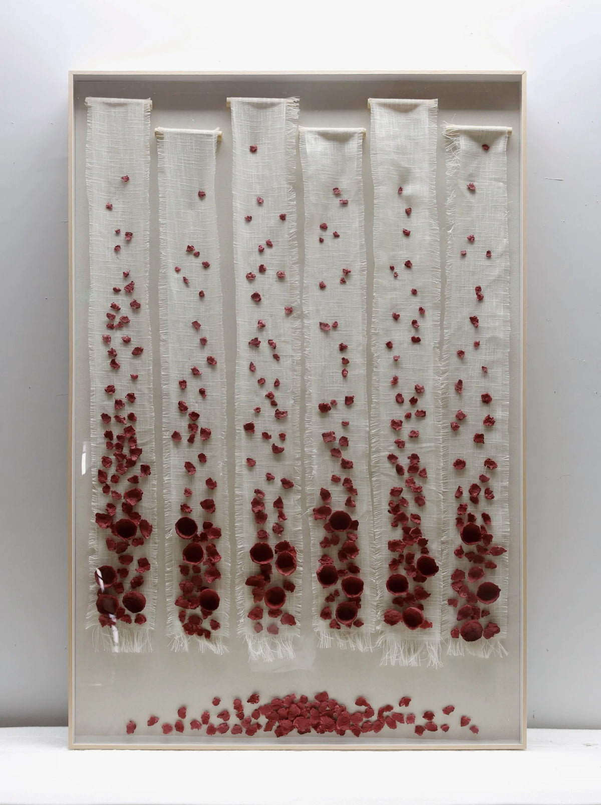 Rose Linen Handmade Wall Art