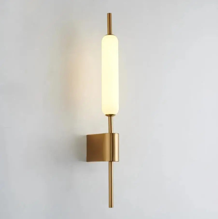Chiraag Gold Wall Lamp - Warm White LED Light Modern Acrylic Design.