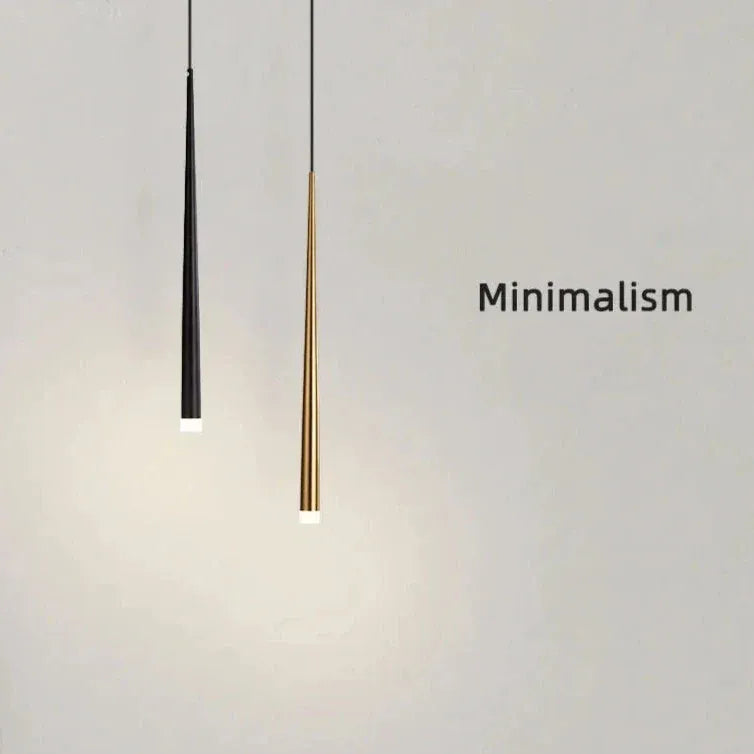 Light My House Sleek Drop Pendant Light - LED Integrated Adjustable Height Warm Light House of Isabella UK