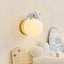 Light My House warm-white Bear Wall Light LED Kids Nursery Moon Night Light Bedroom Decor House of Isabella UK