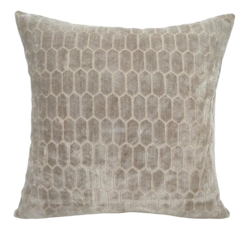 Malini Albie Taupe Cushion